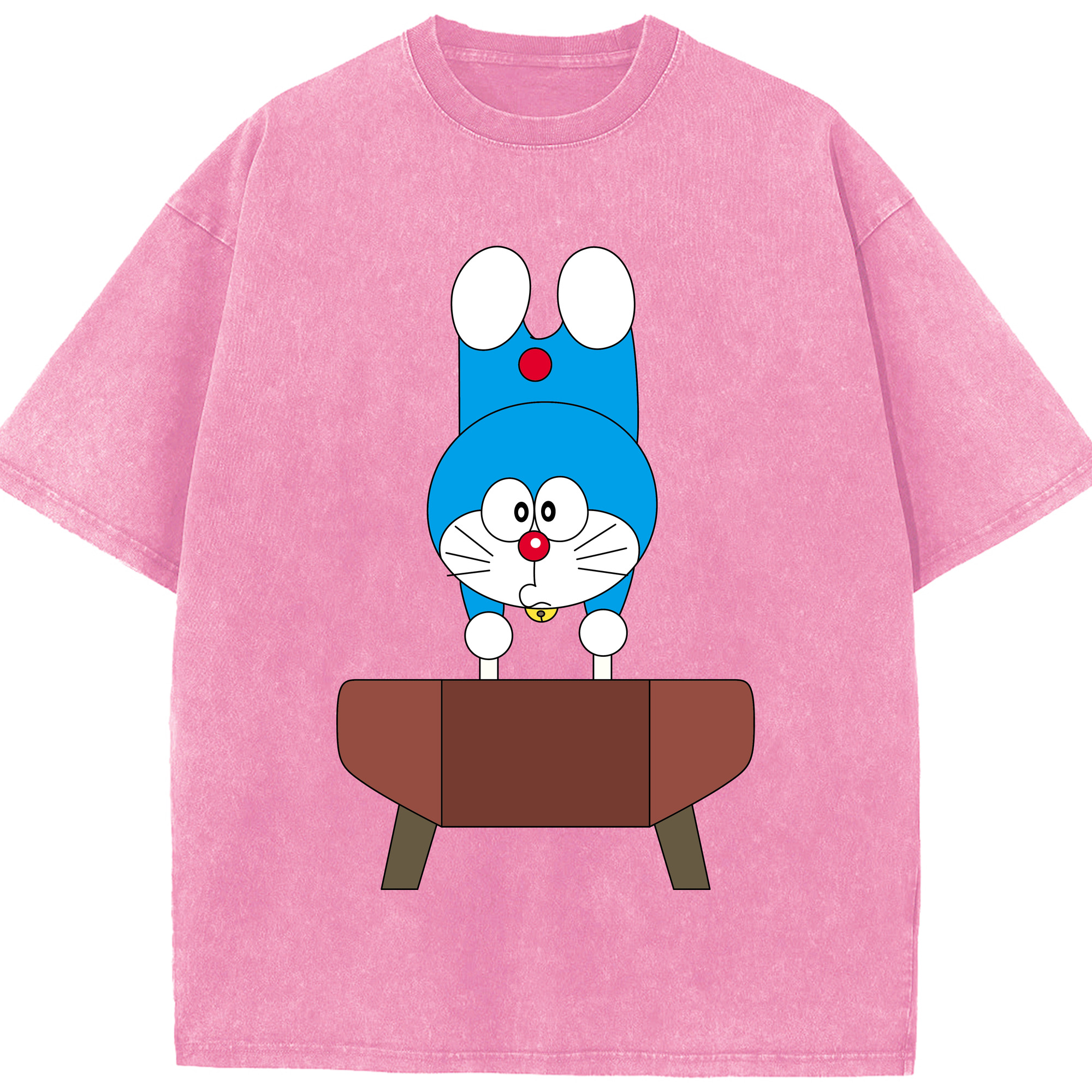 （画像用） ドラえもん Doraemon 綿100% ヴィンテージ風 半袖Tシャツ（フロントプリント）